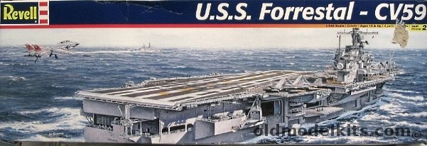 Revell 1/542 USS Forrestal CV-59  1985 Life Extension Upgrade, 85-5022 plastic model kit